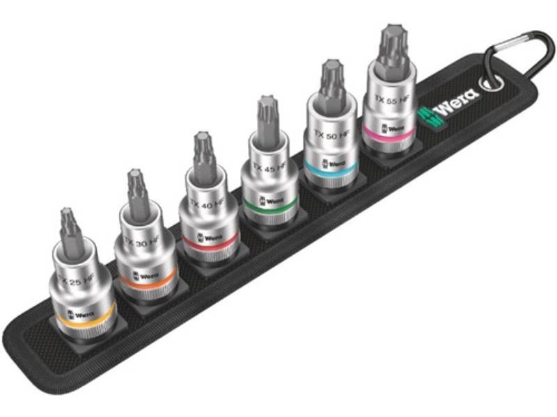 WERA 05003997001 Steckschlüssel-Satz Belt C 3 TORX® HF Zyklop 6-teilig 1/2 '' T2