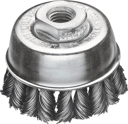 LESSMANN 482217WZ Topfbürste  Ø 65 mm M14 Drahtstärke 0,5 mm Stahl Wechselzopf 1