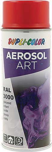 DUPLI-COLOR 732959 Buntlackspray AEROSOL Art feuerrot glänzend RAL 3000 400 ml
