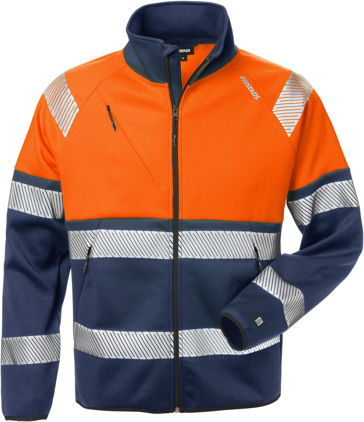 Fristads 129509-271-XS High Vis Sweatjacke, Kl. 1 4517 SSL - Reißverschluss bis