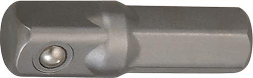 TECWERK 2000821074 Adapter Antriebs-6-KT.1/4 Zoll Abtriebs-4-KT.1/4 Zoll L.25mm