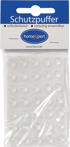 Schutzpuffer 10 mm Kunststoff transparent Linse selbstklebend