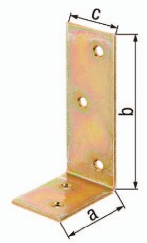 GAH 332259 Balkenwinkel  L100x75 mm Breite 30 mm ungleichschenklig Stahl roh gal