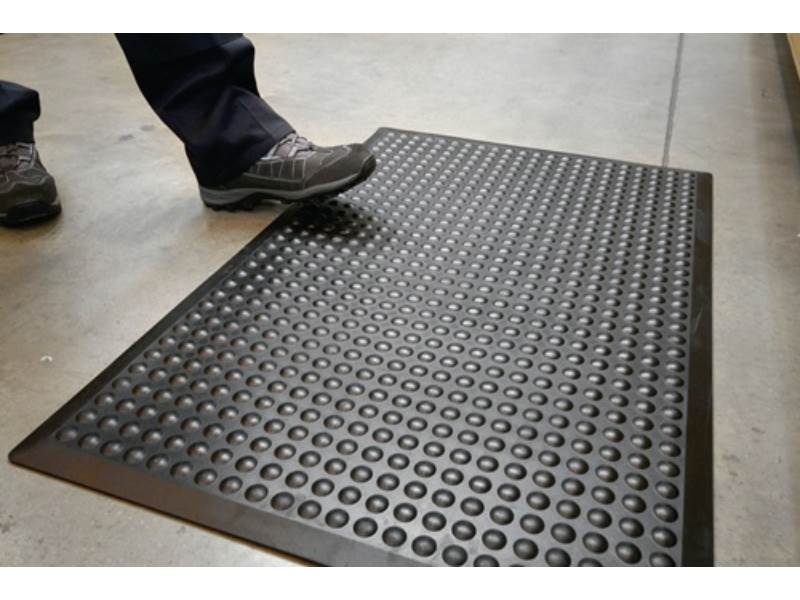COBA BF010002 Arbeitsplatzbodenbelag  Fertigmatte L1200xB900xS14mm schwarz SBR-G