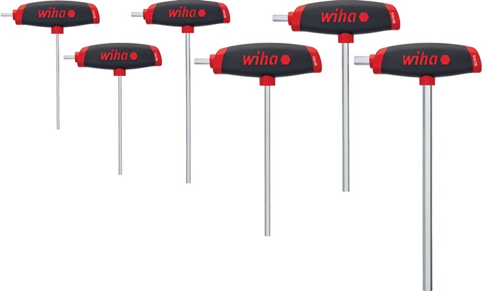 WIHA 45620 Stiftschlüssel-Satz 364DSK6-01 6-teilig SW 2,5-8 6-Kant mit Seitenabt
