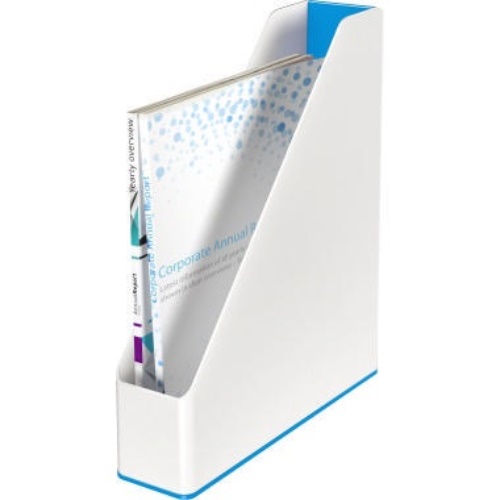 Leitz Stehsammler WOW 53621036 DIN A4 PS weiß/blau
