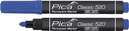 PICA 520/41 Permanentmarker Classic blau Strichbreite 1 - 4 mm Rundspitze