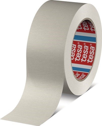 Verpackungsklebeband Papier tesapack® 4713 weiß L.50m B.50mm