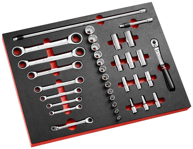 Facom MODM.JL2U 3/8''Schaum.mod.,Knarr.ri.schl.,Zoll