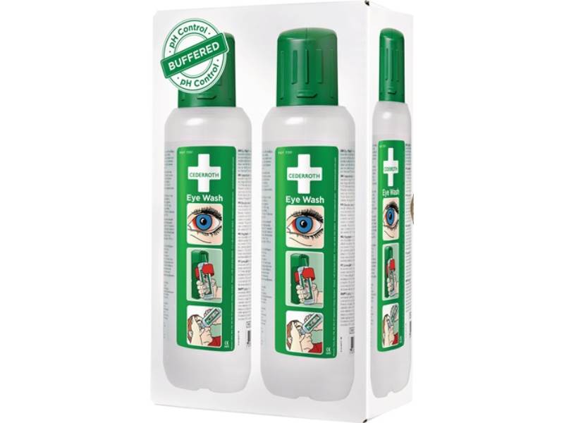 CEDERROTH 725200 Augenspülflasche  2 x 0,5 l  DIN EN15154-4