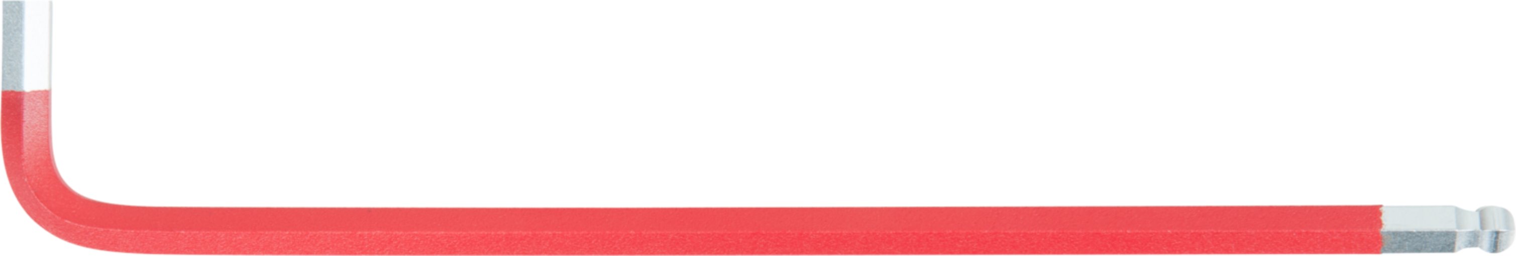 KS-Tools 151.4663 Kugelkopf-Innensechskant-Winkelstiftschlüssel, extra lang, 2,5