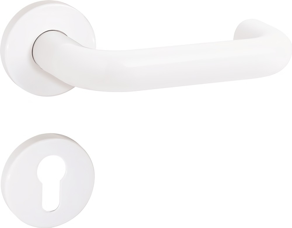 HEWI 111R01.230 50 Rosettengarnitur 111R01.230 Kunststoff 50 U-Form PZ DIN links