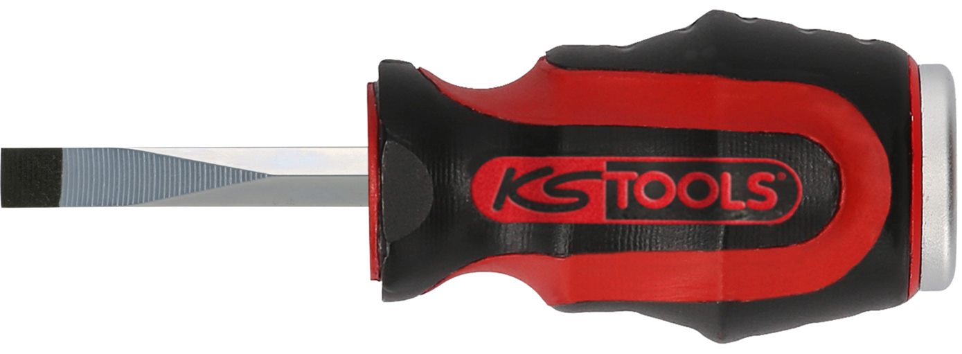 KS Tools 151.1131 ERGOTORQUEmax Schlitz-Schraubendreher, 6mm, kurze Form