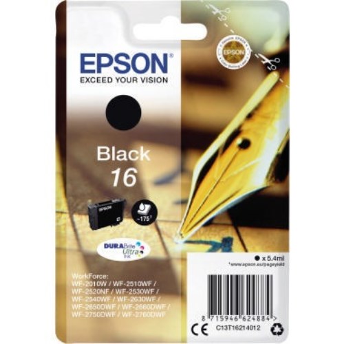 Epson Tintenpatrone C13T16214012 5,4ml schwarz