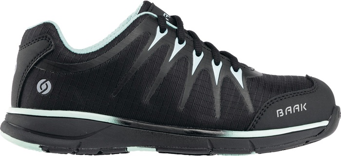 BAAK 3218-36 Damensicherheitsschuh Svea Größe 36 W. 10 schwarz/türkis S3 SRC ESD