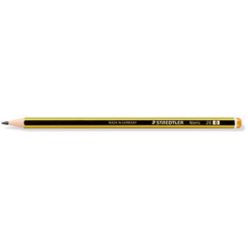 STAEDTLER Bleistift Noris 120-0 2B sechskantform gelb/schwarz