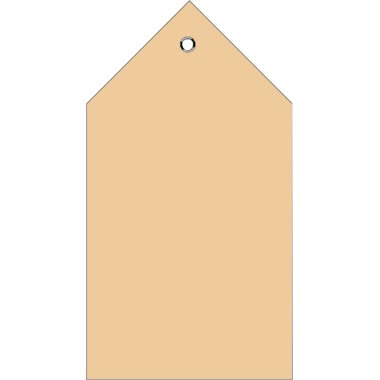 HERMA 6070 HERMA Anhängezettel 8 x 15 cm  (B x H) Karton braun 250 St./Pack.   Zum Beschriften mit allen Schreibgeräten.