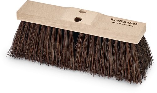 KRAFTPAKET 245270 Straßenbesen  Piassava Länge 400 mm mit 2 Stiellöchern Sattelh