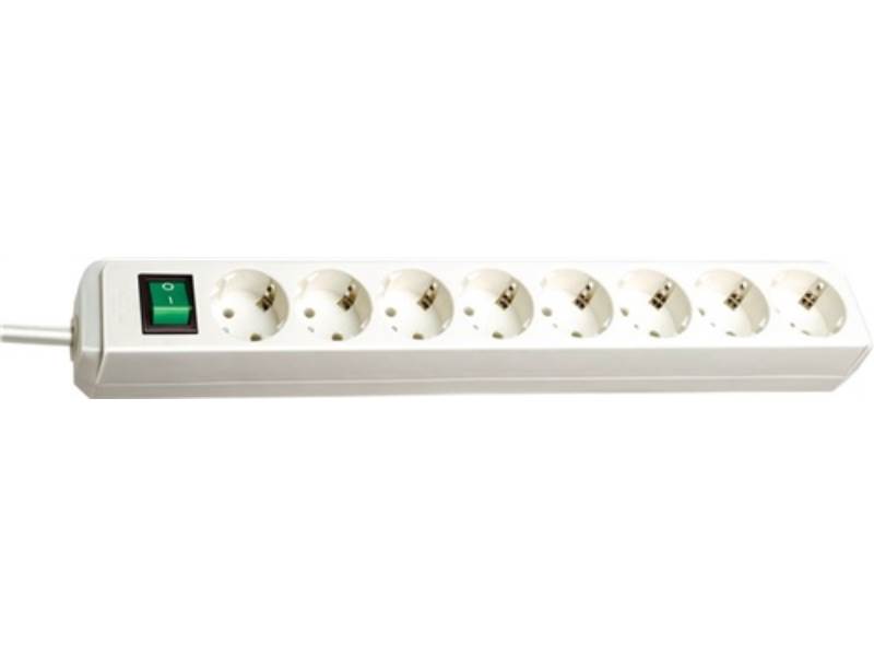 BRENNENSTUHL 1159320018 Steckdosenleiste Eco Line 16 A 250 V weiß Steckdosen 8 3
