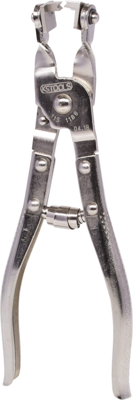 KS Tools 115.1188 Schlauchklemmenzange mit drehbarer Prismenaufnahme