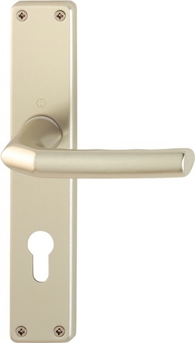HOPPE 2533986 Langschildgarnitur Birmingham 1117/202SP Aluminium F2 PZ 72 mm DIN