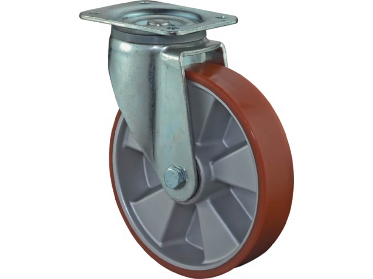 BS ROLLEN L600.B90.200 Schwerlastlenkrolle  Rad-Ø 200 mm Tragfähigkeit 800 kg Gu