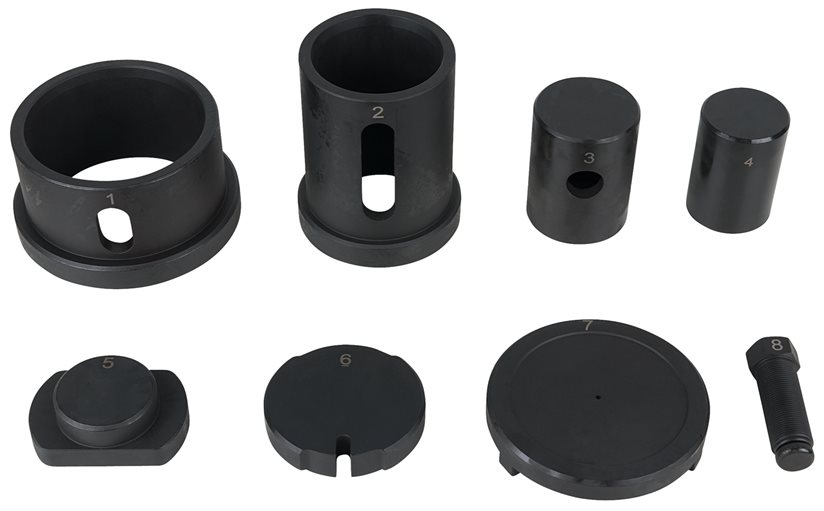 KS Tools 460.4160 Dreieckslenker-Buchsen-Satz, Ø 75 mm für DAF, 8-tlg.