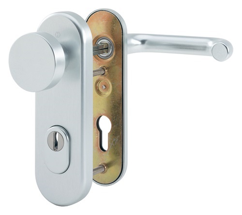 HOPPE 1902241 Feuerschutzgarnitur Paris FS-58/3332KZA/353K-1/138F Aluminium F1 D
