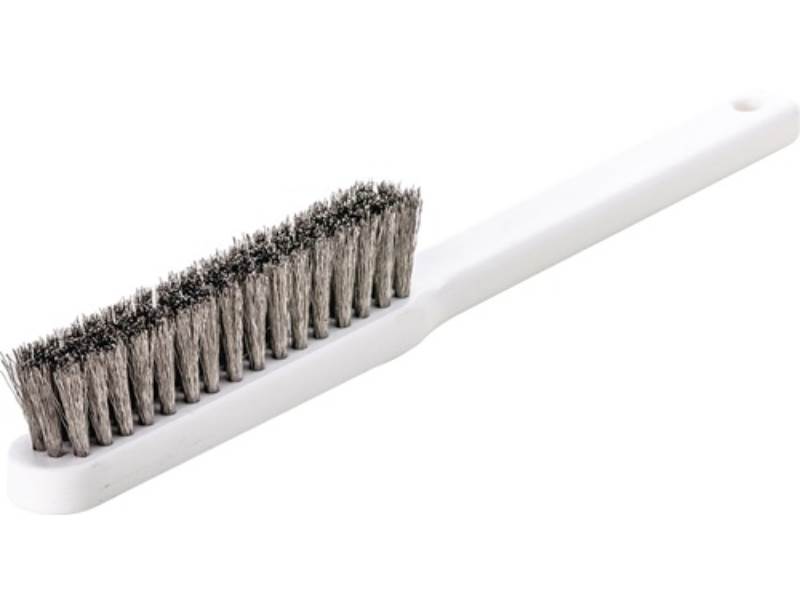 LESSMANN 182152 Feinbürste  Länge 225 mm 0,15 mm VA gewellt 4-reihig