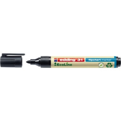 edding Flipchartmarker 31 EcoLine 4-31001 1,5-3mm Rundspitze schwarz