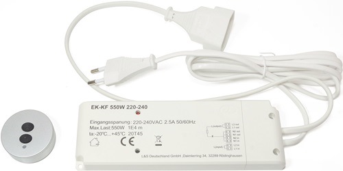 L&S 2000459 HV-Funkschalter-Set  230 V 575 W weiß