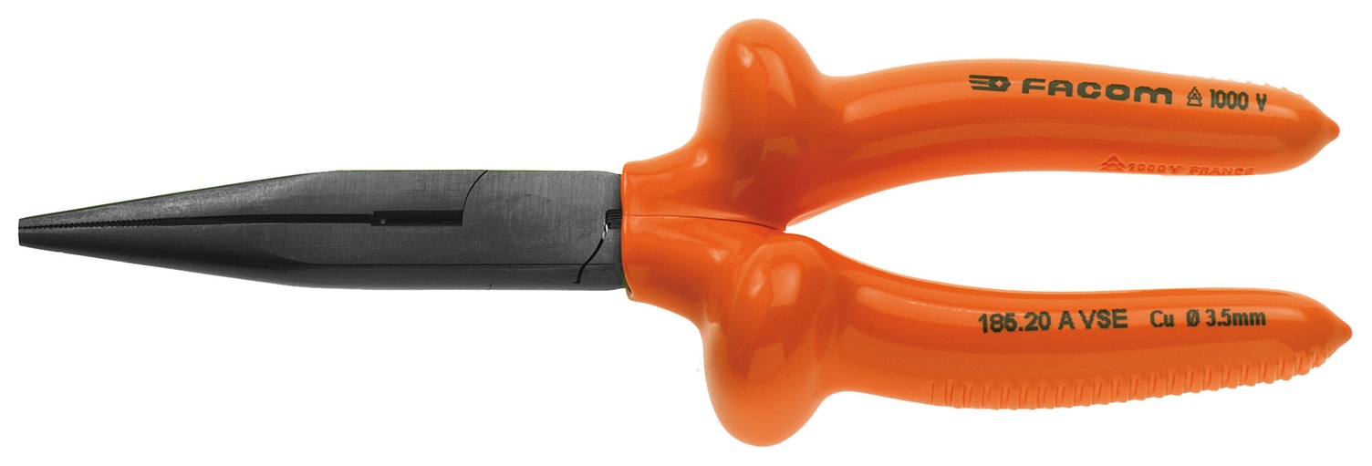 Facom 185.20AVSE Flachrundzange 1000V isoliert 200 mm