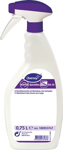 SUMA 100953747 Sprühdesinfektionsmittel QuickDes 4.12 f.Oberflächen 750 ml