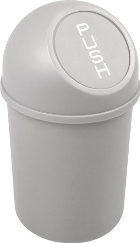 HELIT H2401082 Abfallbehälter  H375xØ214mm 6 l lichtgrau