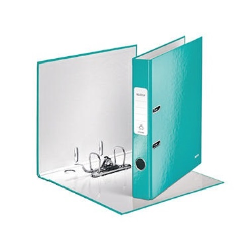 Leitz Ordner WOW 10060051 DIN A4 50mm Pappe eisblau