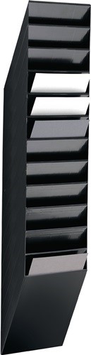 DURABLE 1709763060 Prospekthalter  H1115xB240xT135mm Anzahl Fächer 12 A4 hoch Po