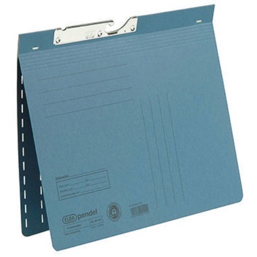 ELBA Pendelhefter 100560099 DIN A4 kfm. Heftung 230g Karton blau