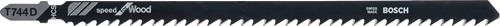 BOSCH 2608663314 Stichsägeblatt T 744 D Gesamtlänge 180 mm Zahnteilung 4 mm HCS