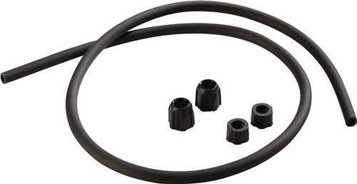 MESTO 6303 Ersatzschlauch  D 8, PVC mit 2 Überwurfmuttern Länge 1,3 m schwarz