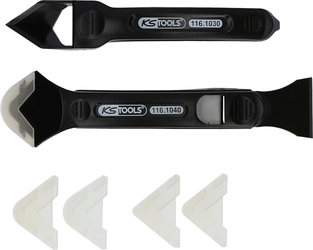 KS Tools 116.1050 FUGENFIX Silikonschaber- und Abziehersatz, 7-tlg.