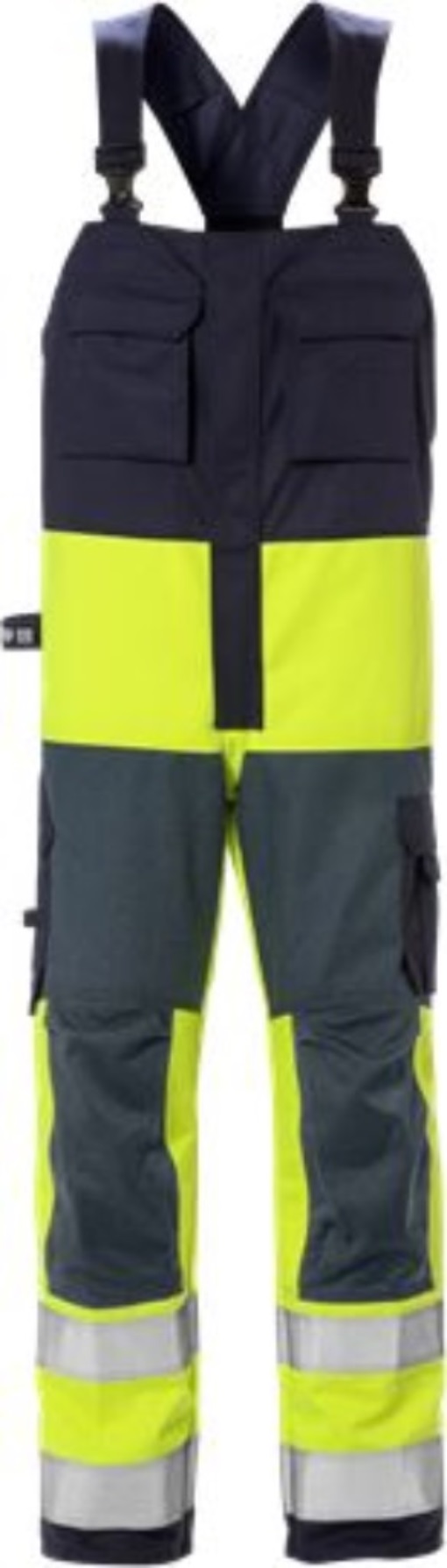 Fristads 126510-171-C46 Flame High Vis Latzhose Kl. 2 1584 FLAM Warnschutz-Gelb/