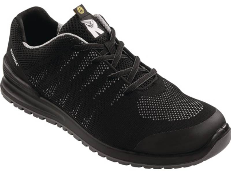 RUNNEX 5108-45 Sicherheitshalbschuh SportStar 5108 Größe 45 W. 10,5 schwarz/grau