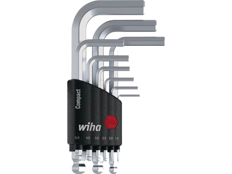 WIHA 40410 Winkelschraubendreher-Satz 369 KH9 9-teilig Compact-Halter SW 1,5 - 1
