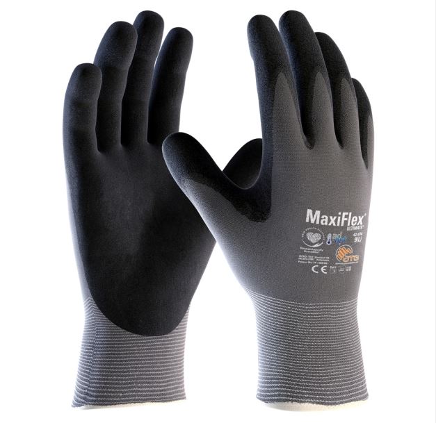 ATG® MaxiFlex ad-apt 2455_9 Gr.9 (42-874) Nylon-Strickhandschuhe, Kat. 2, Nitril