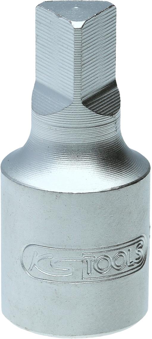 KS-Tools 150.9121 3/8'' Öldienst-Bit-Stecknuss für Innendreikant, 10 mm