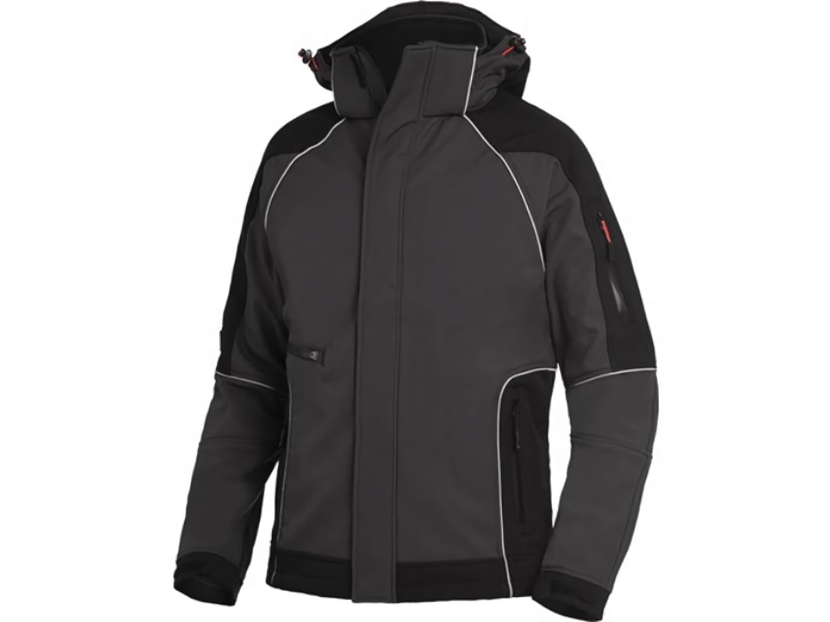 FHB 78518-1220-L Softshelljacke WALTER Größe L anthrazit/schwarz
