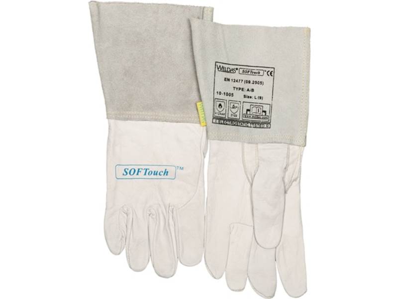 WELDAS 10-1005-XXL Schweißerhandschuhe  Größe XXL (10,5) natur  EN 388, EN 12477
