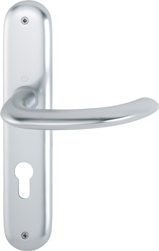 HOPPE 2784857 Langschildgarnitur Marseille 1138/273P Aluminium F1 PZ 72 mm DIN l