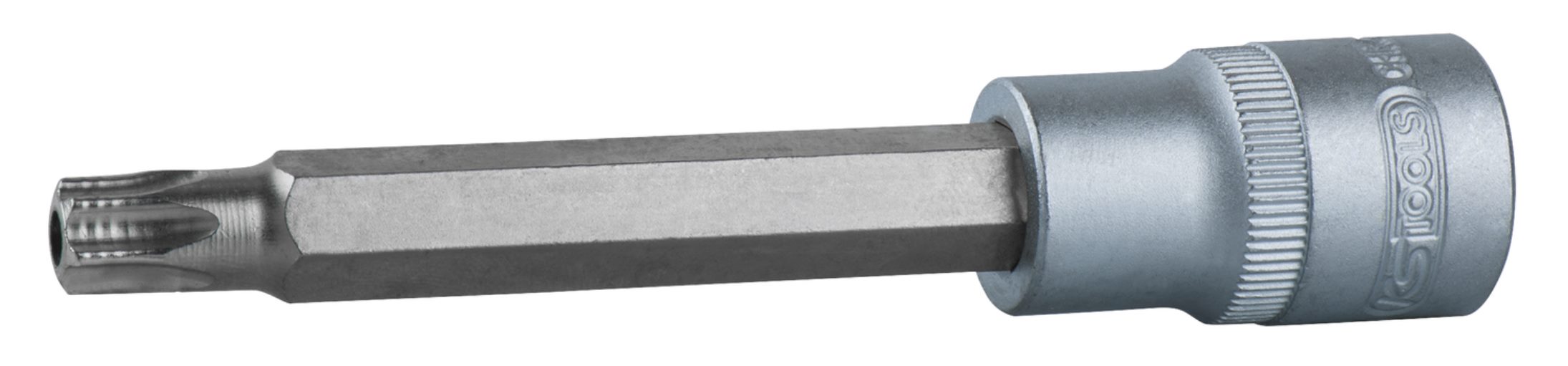 KS Tools 917.1298 1/2'' Bit-Stecknuss Torx mit Stirnlochbohrung, lang, TB45