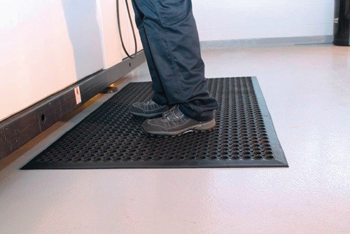 COBA RP010001 Arbeitsplatzbodenbelag  Fertigmatte L1500xB900xS10mm schwarz Gummi